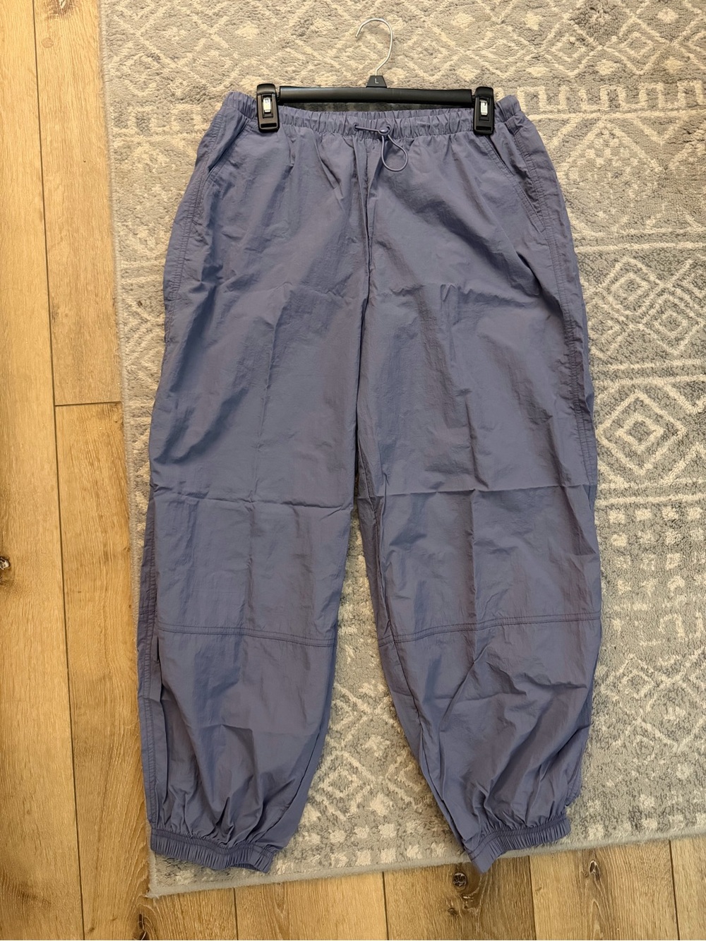 Pull- on Windbreaker Parachute Pants - Slate Blue